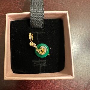 Pandora Green and Gold Charm